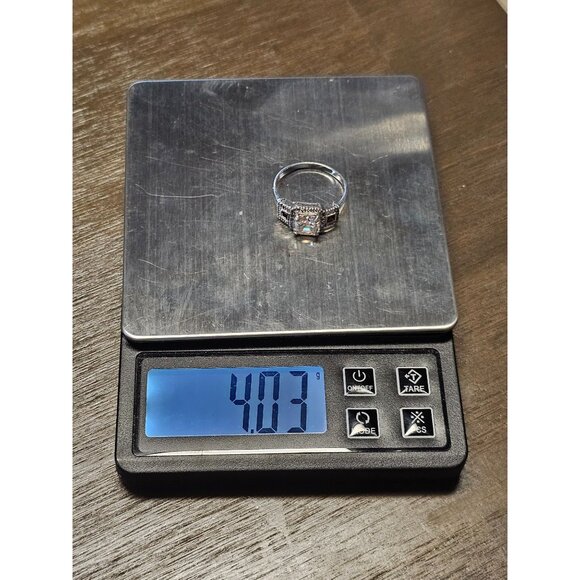 925 Sterling Silver Garnet Spinel Stone Ring Size 12 - 4.03g - Picture 5 of 5